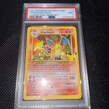 Pokemon Charizard Celebrazioni Collezione Classica Holo Card PSA 9 Gemme Mint
