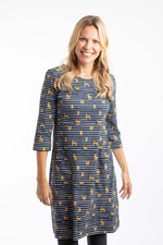 Weird Fish Starshine Printed Jersey Dress