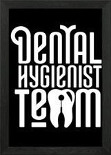 Dental Hygienist Team Framed Wall Art Poster Canvas Print Picture