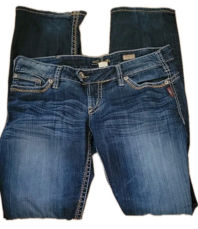 Silver Jeans Womens Tuesday 16 1/2" 33/35 Boot Cut Slim