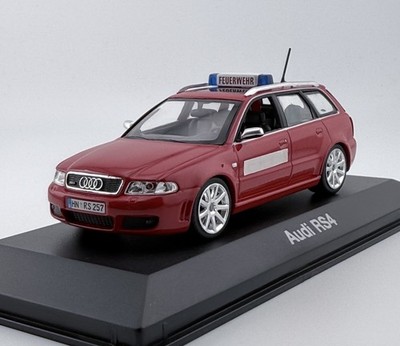 Minicamps Audi RS4 Avant Quattro (B5/8D) Auto 1:43 selten Code 3 Feuerwehr
