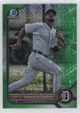 2022 Bowman Chrome Mega Box Green Mojo Refractor 65/99 Roberto Campos 0rk0
