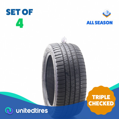 Set of (4) Used 245/45R17 Michelin Pilot Sport A/S 3 Plus 99V - 7-9/32