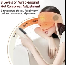 Electric Head Massager Hot Compress Levels Head Eye Massager 