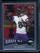 Topps Chrome 2025 Lamar Jackson #1975-3 Baltimore Ravens NFL Football Card