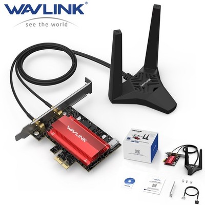 WAVLINK BE8800 WiFi 7 PCIe Netzwerkkarte Tri-Band Bluetooth 5.4 MU-MIMO WPA3