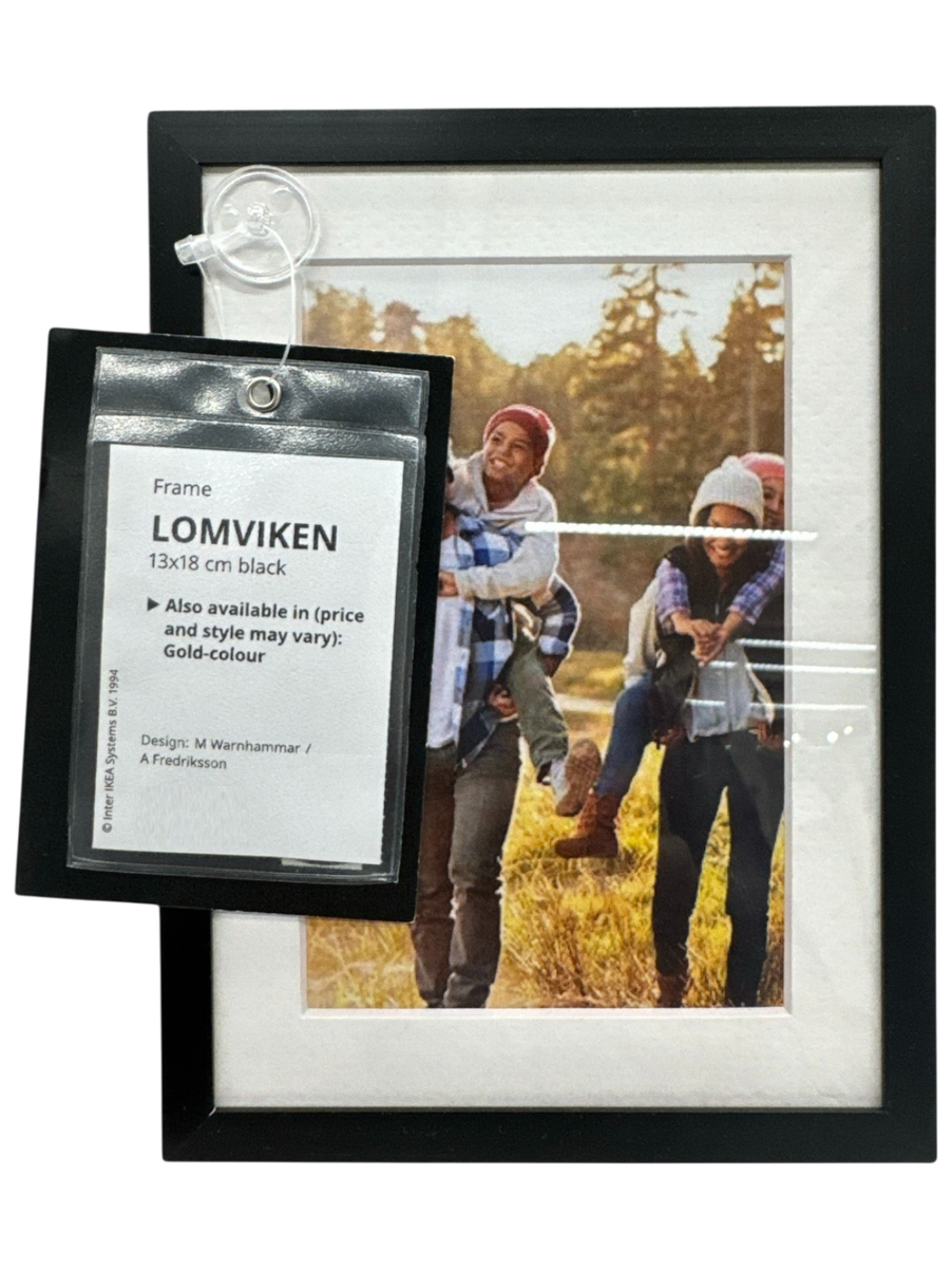 Brand New IKEA LOMVIKEN Black Frame 13X18 cm 5X7 