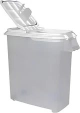 80-Quart Roll-Away Pet and Large Animal Food Dispenser with Scoop