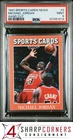 1991 ALLAN KAYE'S SPORTS CARDS NEWS MAGAZINE HAND CUT #2 MICHAEL JORDAN PSA 9