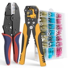 Crimping Tool for Heat Shrink Connectors Set 280PCS AWG 22-10 Marine Grade He...