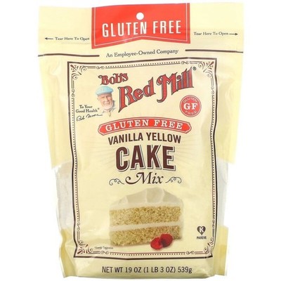 4x Bob's Red Mill Gluten Free Vanilla Yellow Cake Mix Sweet Dessert Bulk New 19o