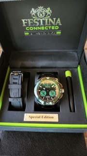Festina Connected Chrono Bike 2021 Hybride Édition spéciale cadran vert 10 ATM
