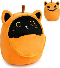 Halloween Plush - Black Cat Plush,Cute Stuffed Animal,8inch... 