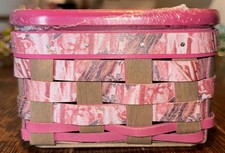 2013 Longaberger Pink Camouflage Scout Basket...