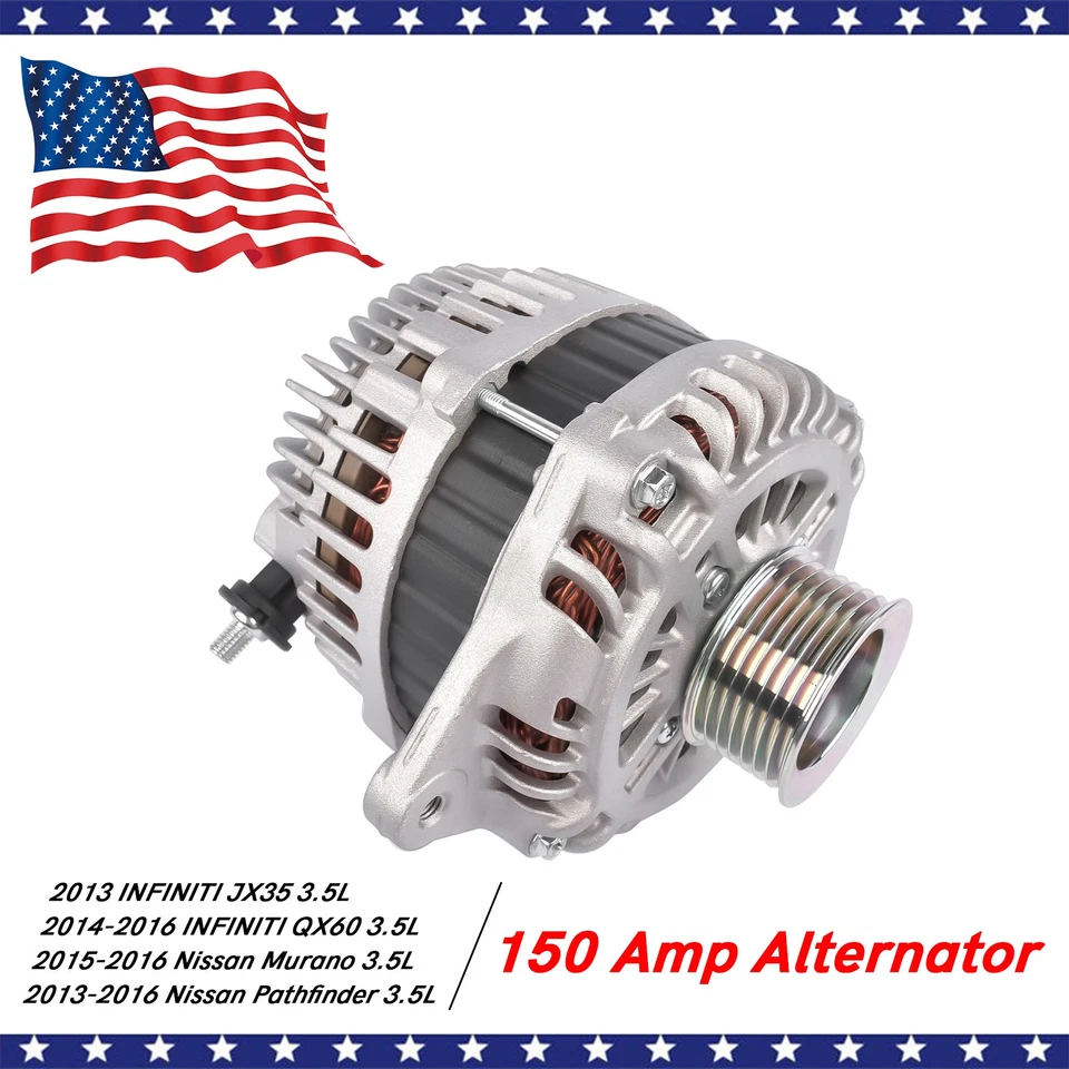 Alternador 150A para Nissan Pathfinder INFINITI JX35 QX60 2013-2016 231003JA1A Foto 4 de 4