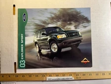 Vintage 2003 Ford Motor Company Explorer Sport Ford Outfitters Sales Brochure