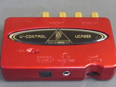 BEHRINGER audio capture USB audio interface UCA222 U-CONTROL Red