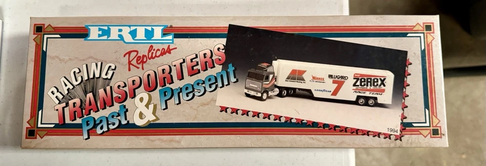 Гоночный транспортер Alan Kulwicki No7 Zerex масштаб 1:64 ERTL White Rose 1994 - Изображение 4 из 4