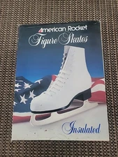  Vintage American Rocket Ladies White Figure Skates Size 7 Style 524 NOS