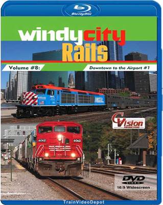 Windy City Rails Vol 8 BLU-RAY NEW CVision Chicago Downtown to the Airport Metra