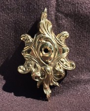 Vintage Antique Solid Brass decorative plate original parts from brass beds