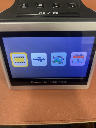 Hammacher Schlemmer 92169 Silver Slide Negative Converter Film Scanner