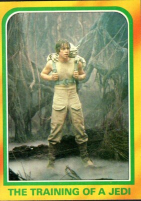 1980 Star Wars Empire Strikes Back Trading Card # 330 THE TRAINING OF A JEDI c64