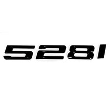 NERO 528I per BMW 528 BAGAGLIAIO POSTERIORE TARGHETTA EMBLEMA BADGE NUMERI DECAL NOME