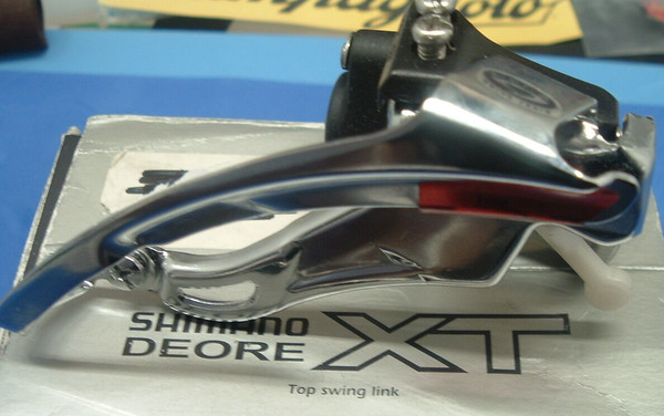 Shimano Deore Xt M750 Mtb Umwerfer Neu/Nos-28,6Mm-8/9-Tp/Ts-'97-Nib-image