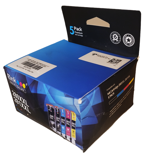 Ink Cartridge Replacement for 280XXL PGBlack 281XXL Black CMY Color 5 Pack New - Picture 3 of 3