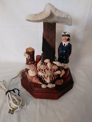Seashell Beach Ocean Table Lamp Sailor Coral Tropical Night Bedside Lamp Ebay