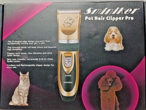 Sminiker Pet Hair Clipper Pro Grooming Kit Cordless Rechargeable Pre-owned - Picture 13 of 14