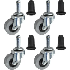 2" Small Medical Instrument Cart Casters with inserts