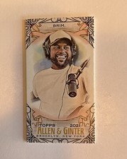 2021 Topps Allen Ginter Steelo Brim Mini #267 Black Border SP Variation MTV RARE