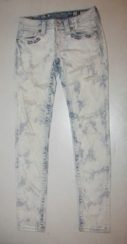 Womens' Miss Me Signature Skinny Stretch Jeans. Size 26 Blue. 30 1/2" Inseam. - Picture 5 of 6