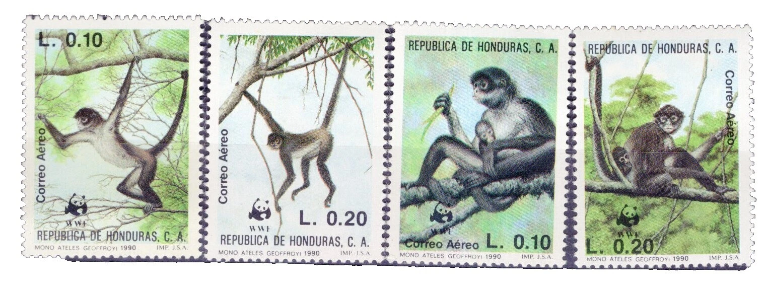 World Wildlife Fund (WWF) sellos de Honduras