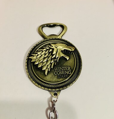 Game of Thrones-Inspired House Stark Sigil Key-chain/Bottle Opener