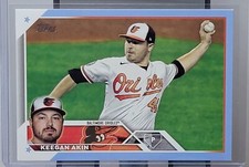 Series 2 Topps 2023 Keegan Akin Father's Day Blue /50 Parallel 617 Orioles 