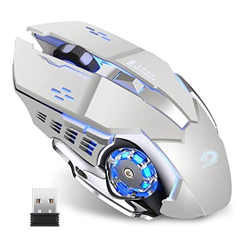 Q85 2.4G Wireless Gaming Mouse Rechargeable LED Optical Silent for Computer Use