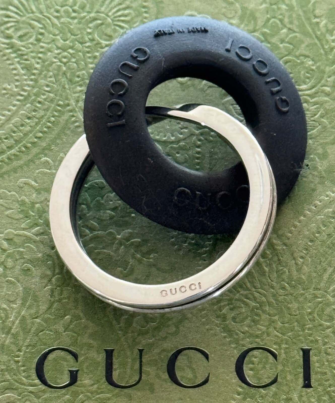Gucci Sterling Silver 925 Keyring Made in Italy