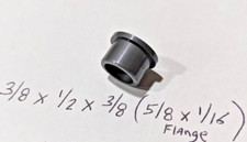 Nylon Flange Bushing New 3/8 id x 1/2 od x 3/8 Bush Spacer Bearing plastic PF1