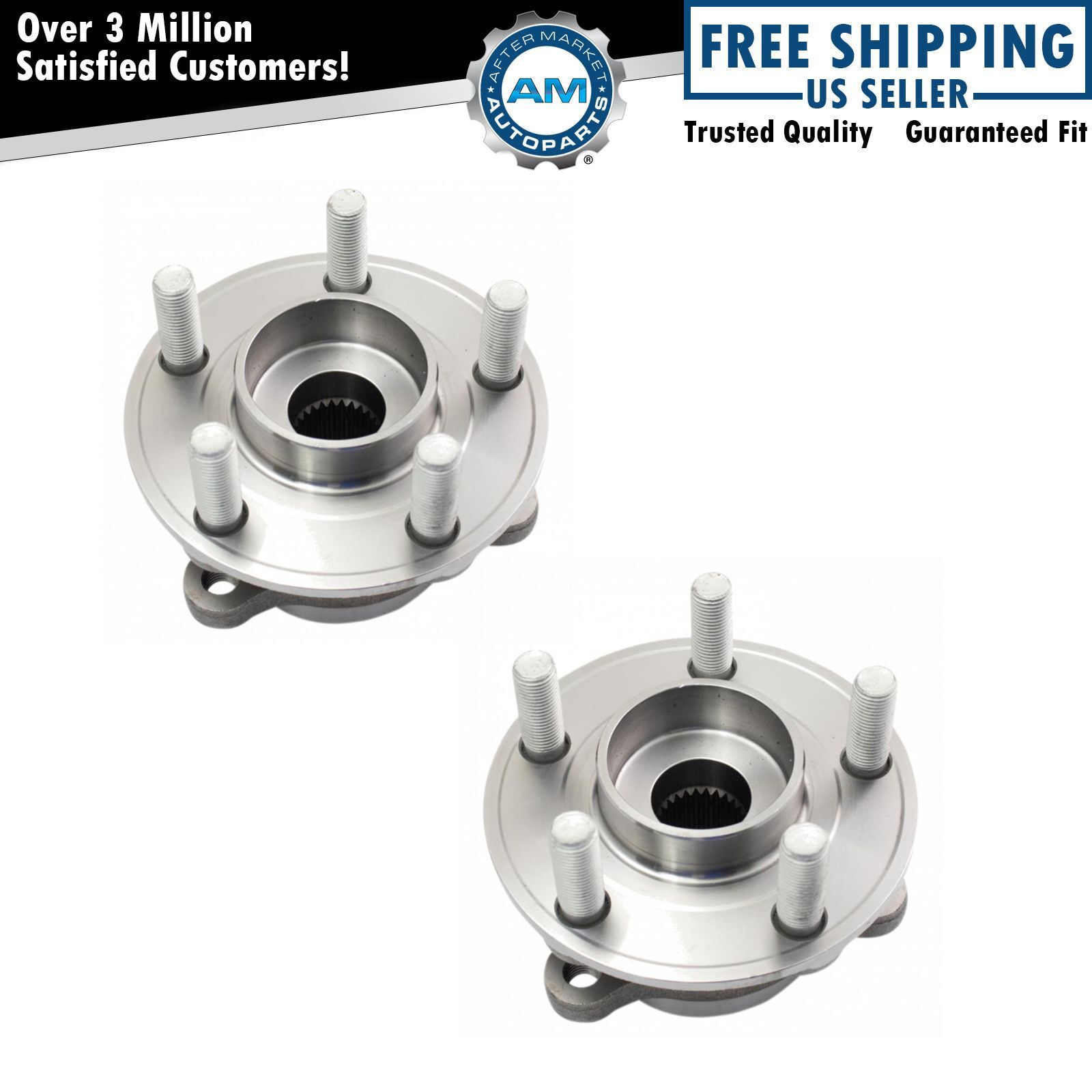 Front or Rear Wheel Bearing & Hub Assembly LH RH Kit Pair for Ford ...