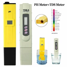 Digital Ph Meter TDS Tester Aquarium Pool Hydroponic Water Monitor 0-9999 PPM US