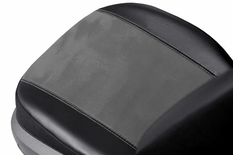 Fundas de asiento de coche universales de cuero ecológico + Alicante aptas para SEAT CORDOBA, IBIZA, LEON Foto 2 de 4