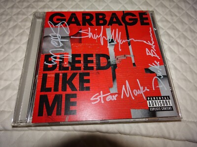 Garbage Bleed Like Me CD fully signed