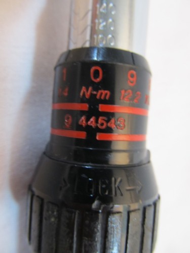 Vintage Craftsman USA 1/2" drive 9-44543 Torque Wrench 20-150 ft.-lbs. Clicker! - Picture 5 of 15