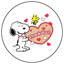 THANK YOU VALENTINES DAY ENVELOPE SEALS LABELS STICKERS PARTY FAVORS