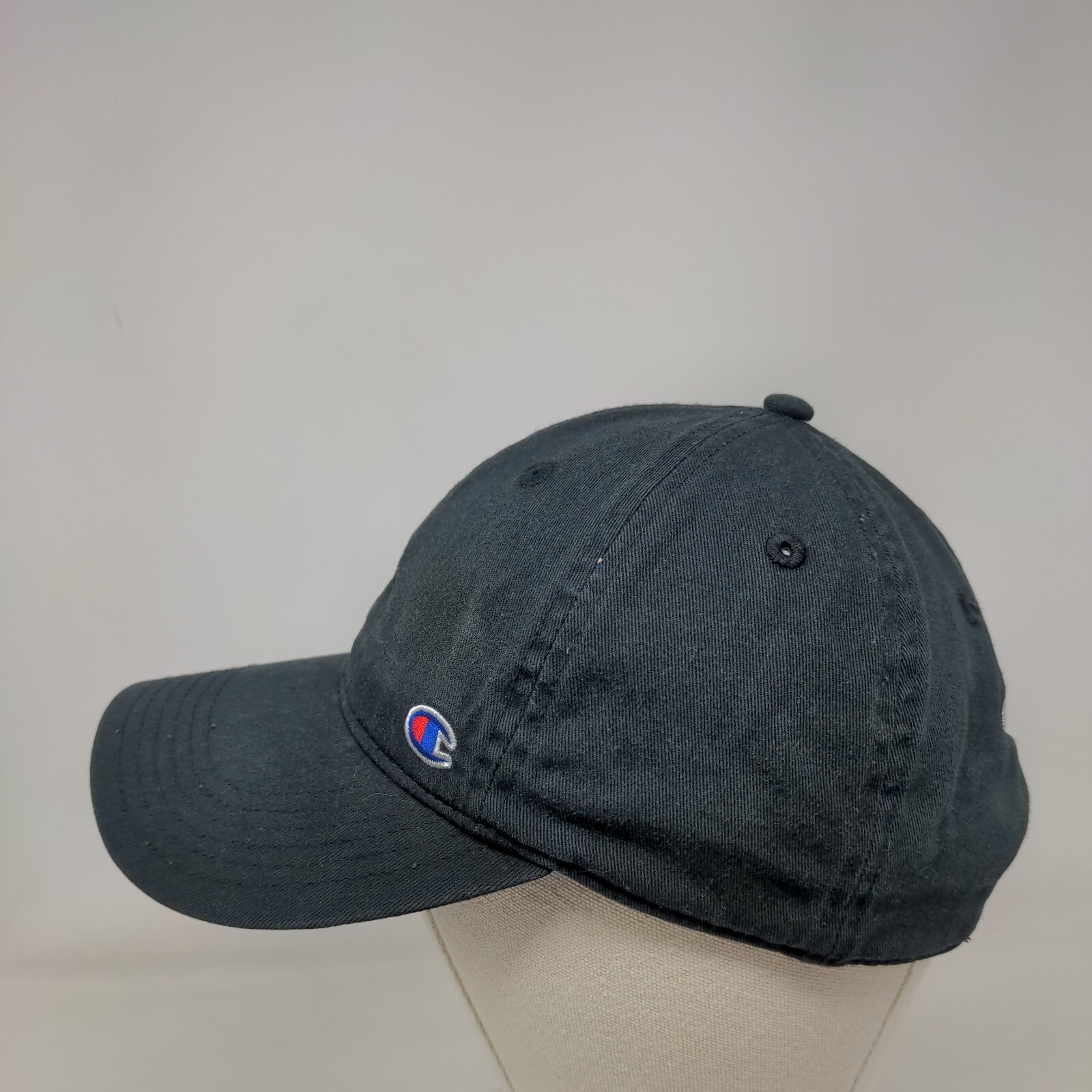 Champion C Logo Slideback Hat Solid Black OSFA Ad… - image 3