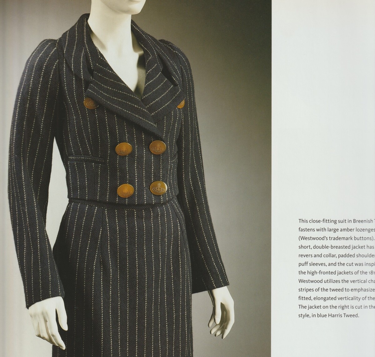 VIVIENNE WESTWOOD 1990 PORTRAIT - Harris Tweed stripe