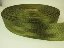 1 5/8 inch 50 yards MILITARY GREEN Nylon 4 panel webbing straps crafts REDUCED